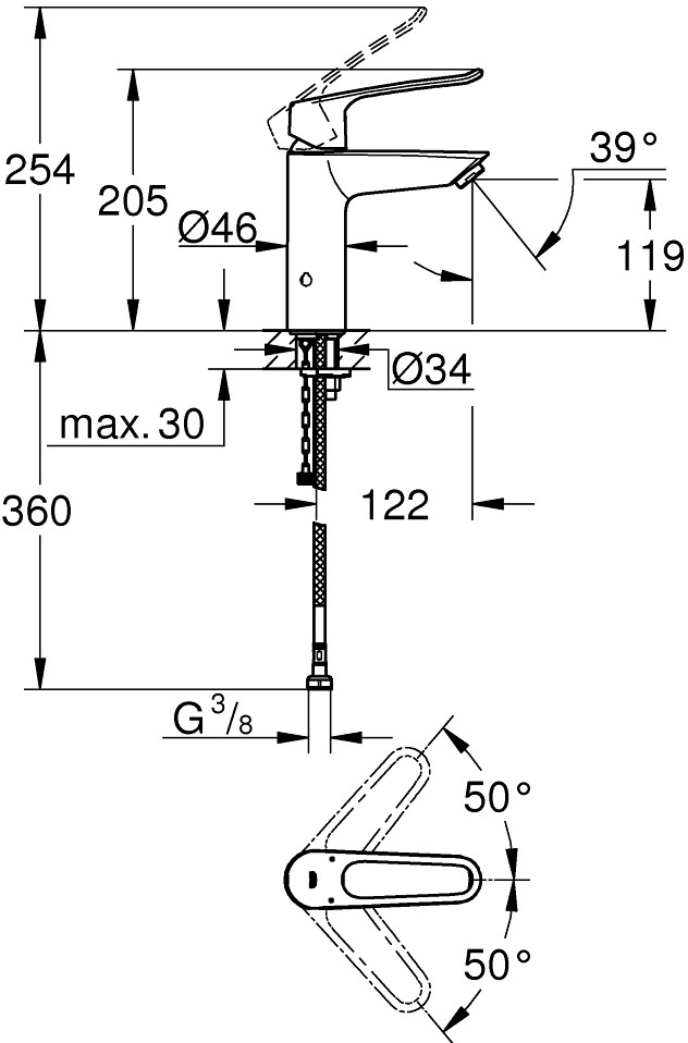 Смеситель Grohe Eurosmart 23987003 детальное изображение - 5