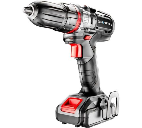 Аккумуляторная дрель-шуруповерт GRAPHITE 58G221, 18 В, 55 Нм, 2 А·ч  детальное изображение - 1