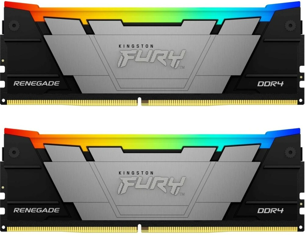 Оперативная память Kingston Fury Renegade RGB DDR4 3600MHz, KF436C16RB2AK2/16, 2x8 Гб KIT, 16 Гб детальное изображение - 1