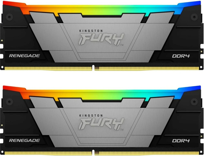 Оперативная память Kingston Fury Renegade RGB DDR4 3600MHz, KF436C16RB2AK2/16, 2x8 Гб KIT, 16 Гб №1