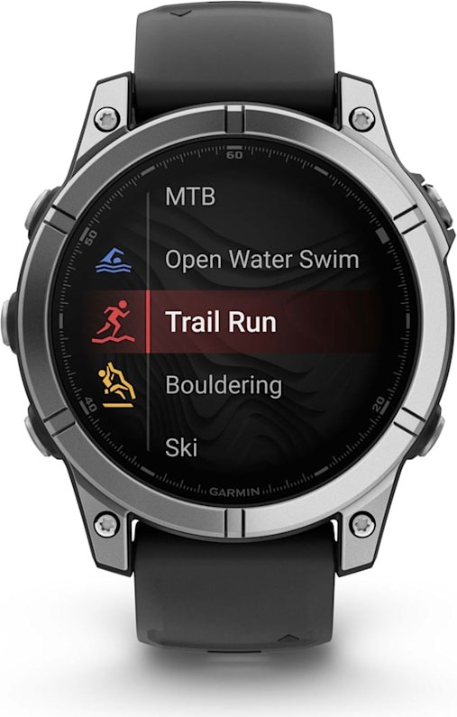 Смарт-часы Garmin fenix E AMOLED 47 мм, серебристый стальной безель, черный силиконовый ремешок детальное изображение - 10