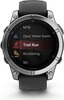 Смарт-часы Garmin fenix E AMOLED 47 мм, серебристый стальной безель, черный силиконовый ремешок вариант - 10