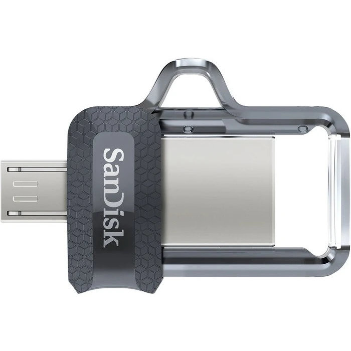 USB Flash накопитель SanDisk Ultra Dual m3.0 (SDDD3-064G-G46) 64 ГБ, черный детальное изображение - 2