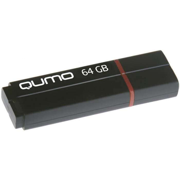 USB Flash накопитель QUMO Speedster 64 ГБ, черный №1