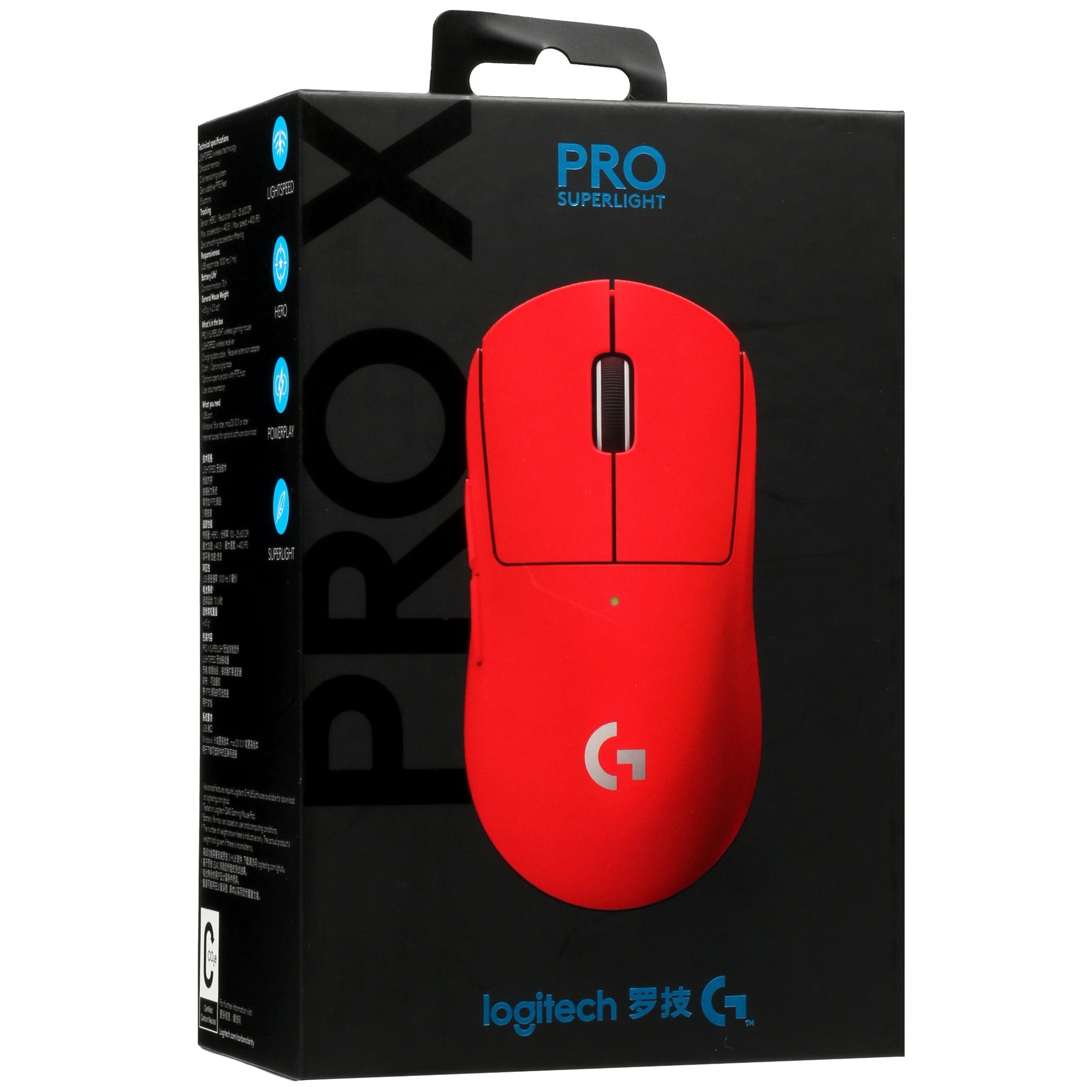 Мышь Logitech G Pro X Superlight, Красный детальное изображение - 8