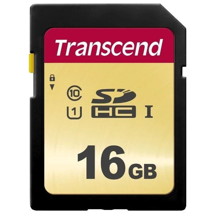Карта памяти Transcend 500S SD (TS16GSDC500S), 16 Гб №1