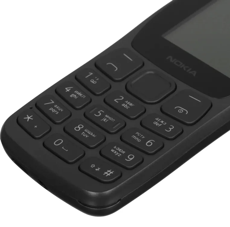 Мобильный телефон Nokia HMD 105 (2025) TA-1459, 4 Мб, Темно-серый, Micro-SIM детальное изображение - 3