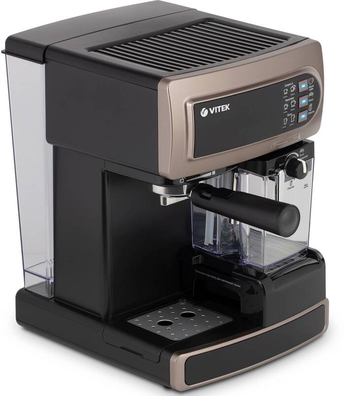 Кофеварка рожковая Vitek VT-1517 BN, Коричневый №2