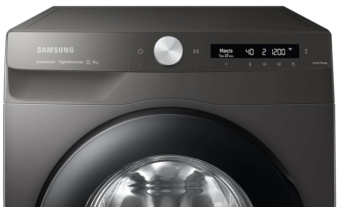Стиральная машина Samsung WW80A6S24AN, Графит №4