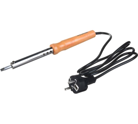 Паяльник Stayer MASTER с деревянной рукояткой и долговечным жалом клин 55310-80, 80 Вт детальное изображение - 1