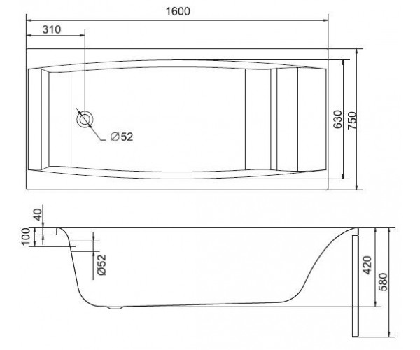 Ванна Cersanit Virgo  детальное изображение - 9