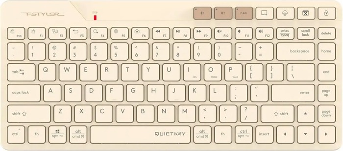 Клавиатура A4Tech Fstyler FBK26C AS, Бежевый №9