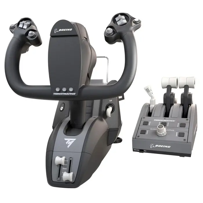 Штурвал + блок рычагов ThrustMaster TCA YOKE Pack Boeing Edition, Черный №2