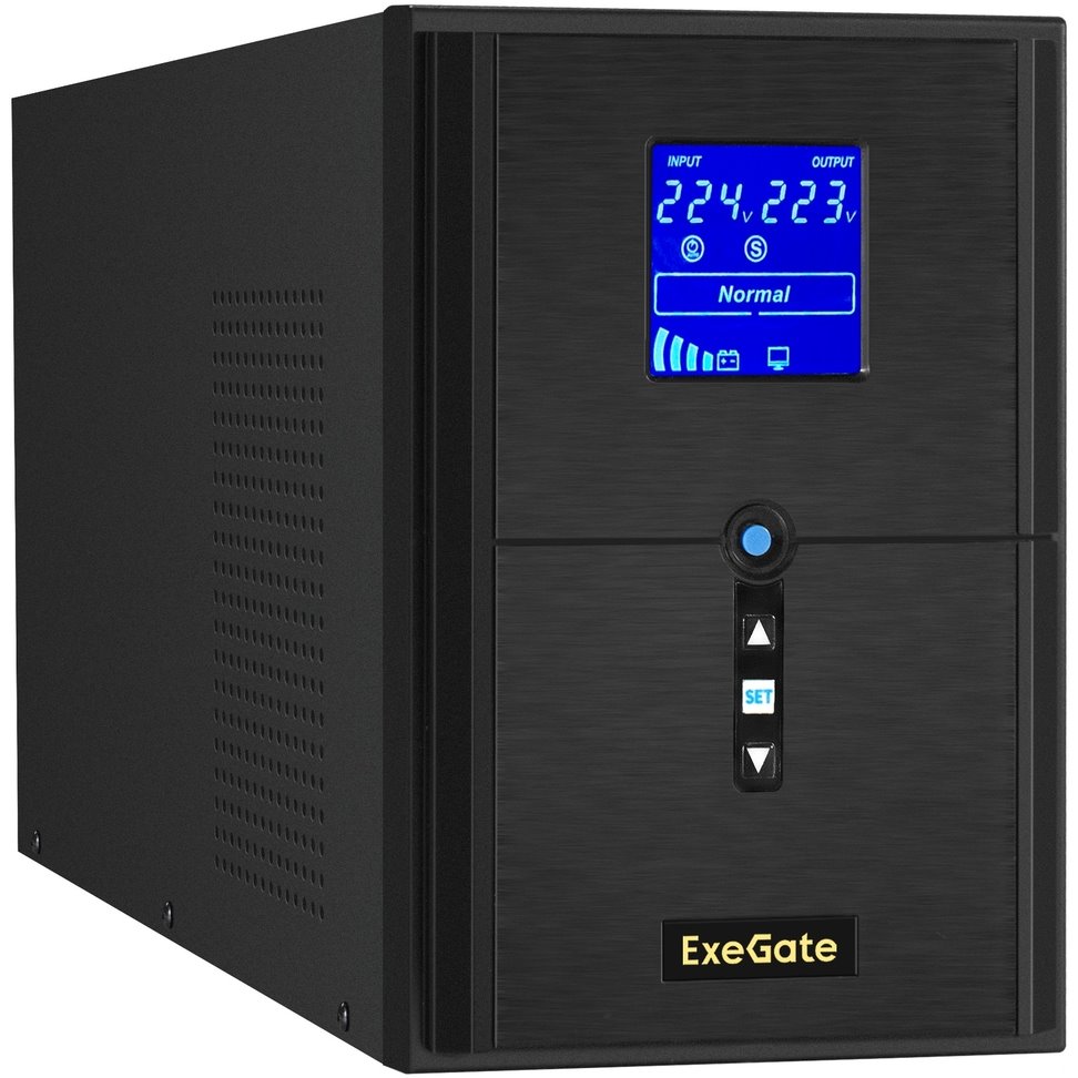 ИБП ExeGate SineTower SZ-2000.LCD.AVR.3SH.1C13.USB + 2x DTM 1255 (55Ач) детальное изображение - 2