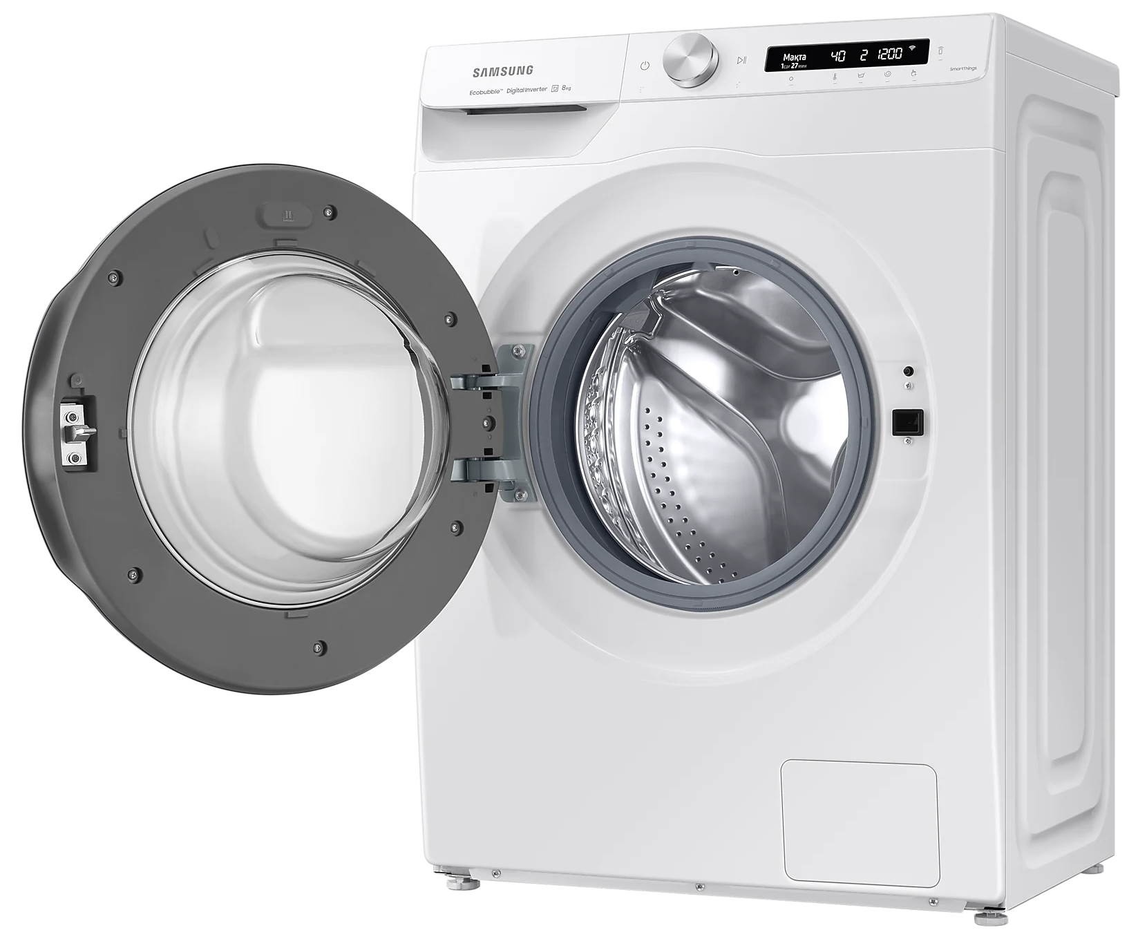 Стиральная машина Samsung WW80A6S24AW, Белый детальное изображение - 6