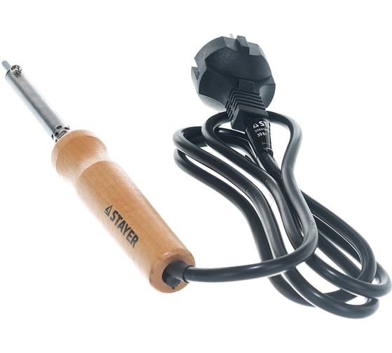 Паяльник Stayer MAXTerm с деревянной рукояткой жало-конус 55310-30, 30 Вт детальное изображение - 7