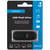 USB Flash накопитель MAXVI SF 8 ГБ, черный вариант - 3
