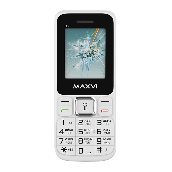 Мобильный телефон MAXVI C3i (без З\У), 32 Мб, Белый, Dual mini-SIM детальное изображение - 8