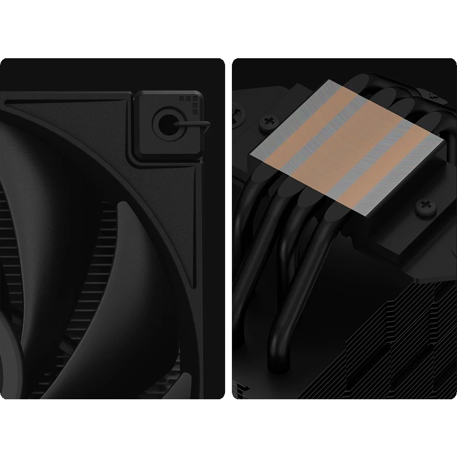 Кулер DeepCool AK400 ZERO DARK PLUS, Черный детальное изображение - 3