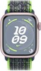 Умные часы Apple Watch Series 9 Pink Aluminum Case with Nike Sport Band Bright Green/Blue, 41 mm, Салатневый/Синий вариант - 2