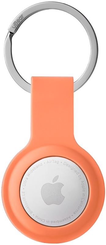 Чехол-брелок силиконовый uBear Touch Ring Case для AirTag, красный детальное изображение - 2