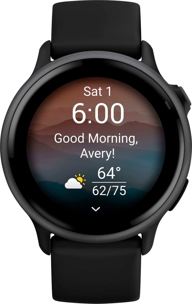 Умные часы Garmin Vivoactive 6 42 мм, Темно-серый с черным ремешком №2