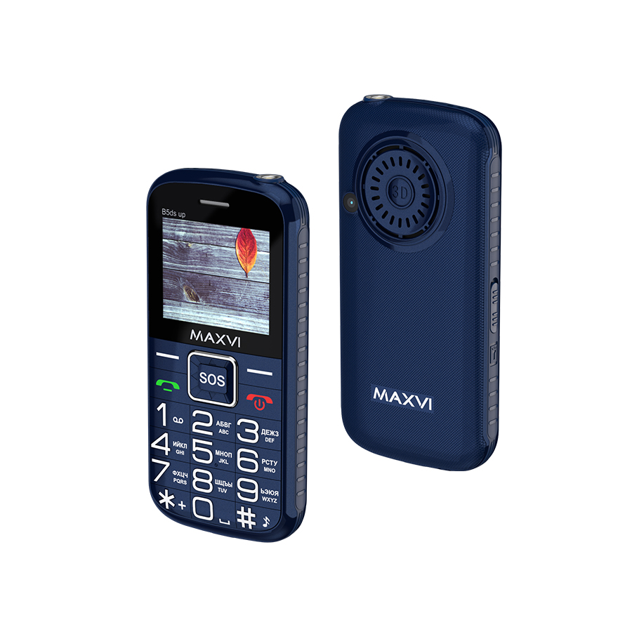Мобильный телефон MAXVI B5ds up, 32 Мб, Синий, Dual mini-SIM детальное изображение - 2