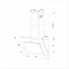 Вытяжка Hebermann HBKH 50.2 W, Белый вариант - 4