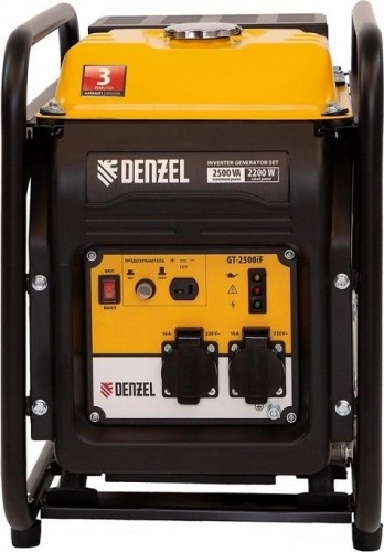 Генератор бензиновый Denzel GT-2500iF 94704, 2.2 кВт, Желтый детальное изображение - 5