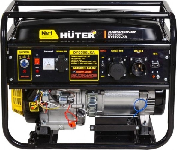 Генератор бензиновый HUTER DY6500LXA 64/1/27, 5 кВт, Черный детальное изображение - 2