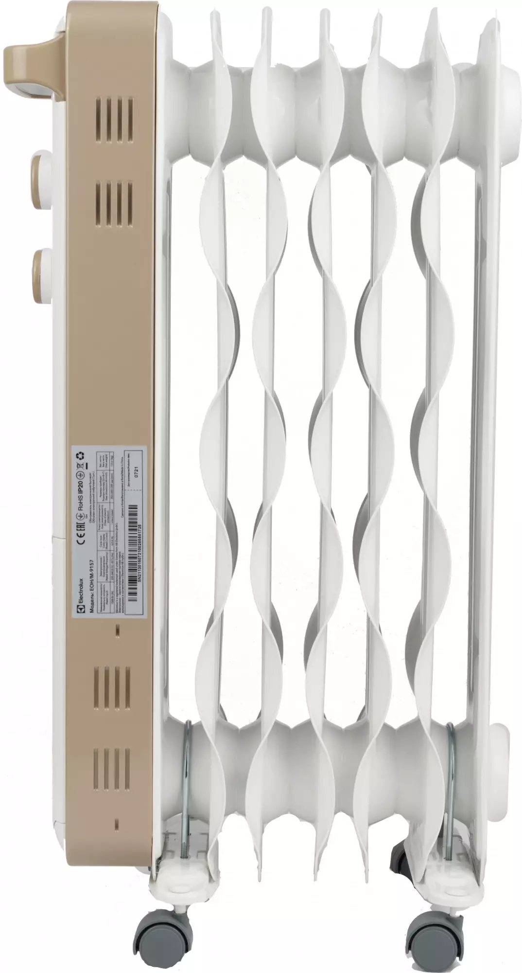Масляный радиатор Electrolux Wave EOH, Белый детальное изображение - 2