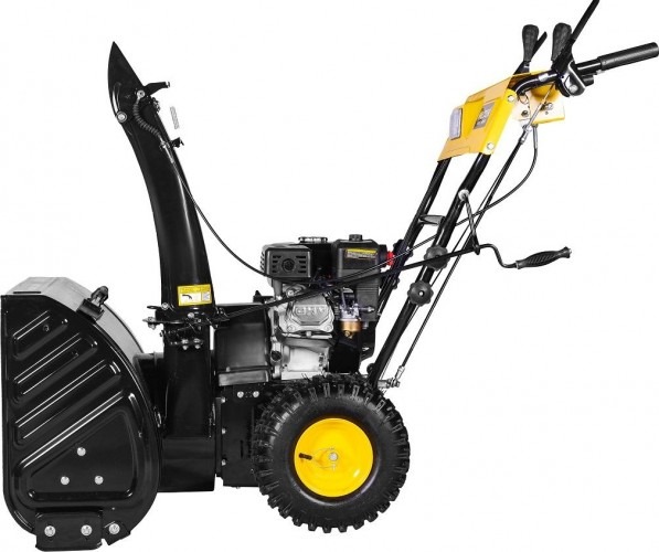 Снегоуборщик бензиновый Huter SGC 6000 с электростартером 220В 70/7/7, 8 л.с., 6000 Вт, Желтый/Черный детальное изображение - 4