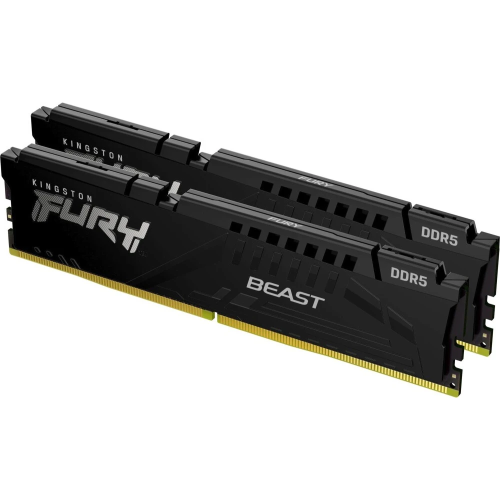 Оперативная память Kingston Fury Beast Black DDR5 5600MHz, KF556C36BBEK2-32, 2x16 ГБ KIT, 32 ГБ детальное изображение - 2