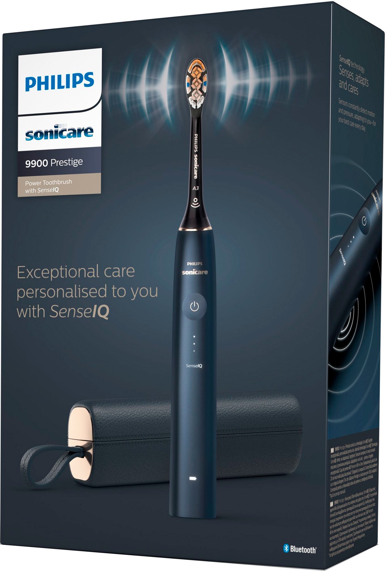 Электрическая зубная щетка Philips Sonicare Diamond Clean 9900 Prestige, Темно-синий детальное изображение - 4