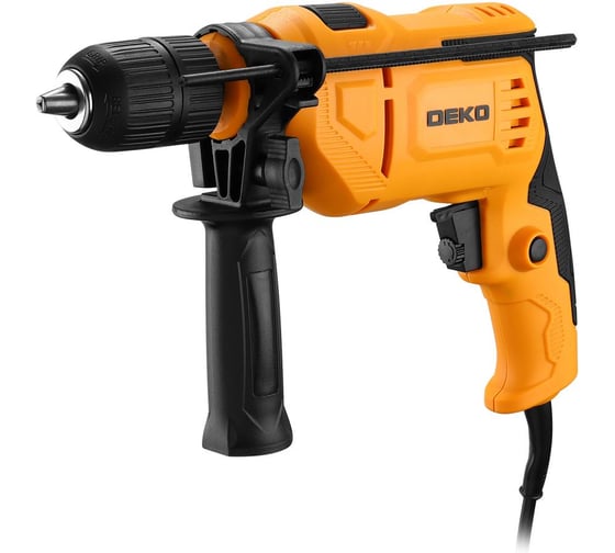 Дрель ударная сетевая DEKO DK600ID с быстрозажимным патроном, 083-1090, 50 Нм, 600 Вт  детальное изображение - 1