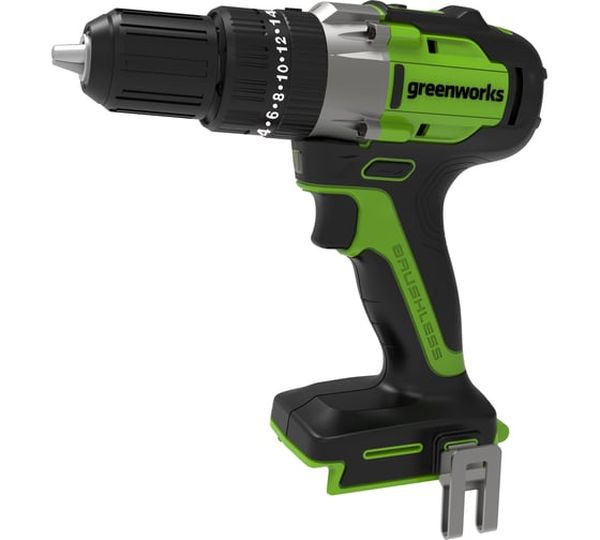 Аккумуляторная дрель-шуруповерт Greenworks GD24DD60 3704107, 24 В, 60 Нм, 2 А·ч  детальное изображение - 1