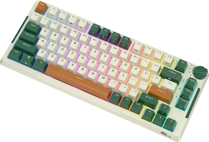 Клавиатура Royal Kludge RKH81 Timing Machine, Sky Cyan Switch, Зеленый №7