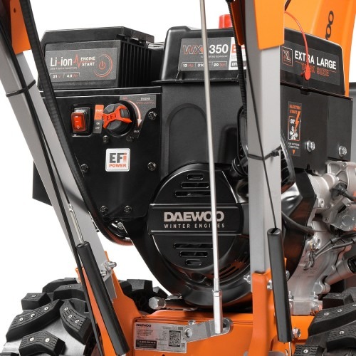 Снегоуборщик бензиновый Daewoo DAST 1080 EFI с инжекторным двигателем, 13 л.с., 7350 Вт, Оранжевый/Серый детальное изображение - 12