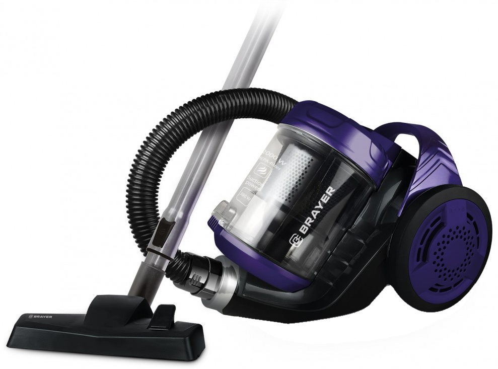 Пылесос Brayer BR4203, Черный/Фиолетовый детальное изображение - 1