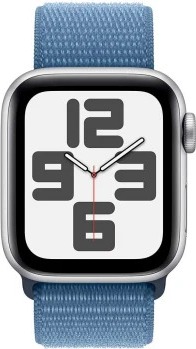 Смарт-часы Apple Watch SE 2023 44 мм, Silver Aluminium Case with Winter Blue Sport Loop, Серебристый/Ледяной синий детальное изображение - 2