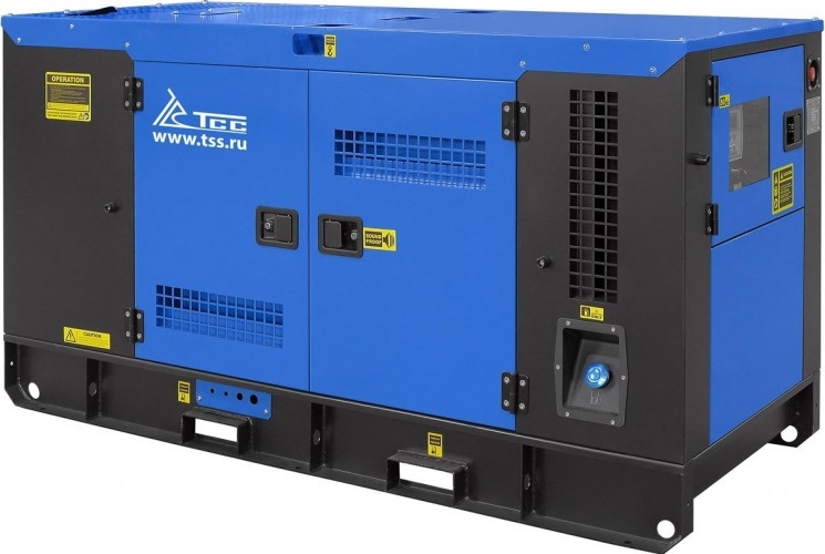 Генератор дизельный ТСС АД-40С-Т400-1РКМ16 (TTD 55TS ST) 038143, в кожухе, 40 кВт, Синий детальное изображение - 1