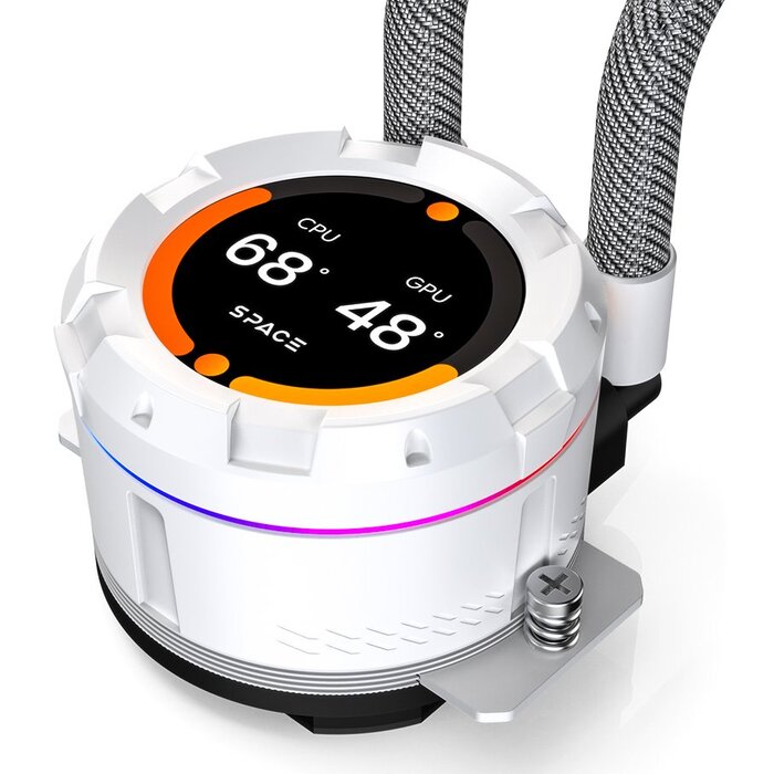 Система жидкостного охлаждения ID-COOLING SL240 XE, Белый №6
