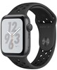 Умные часы Apple Watch Nike+ Series 4 40 мм, GPS, Space Gray Aluminium Case with Summit Black Nike Sport Band, Серый космос вариант - 1