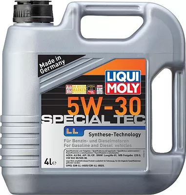 Моторное масло Liqui Moly Special Tec LL 5W-30, 7654, 4 л детальное изображение - 1