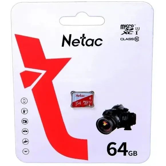 Карта памяти Netac P500 ECO MicroSD (NT02P500ECO-064G-S), 64 Гб детальное изображение - 1