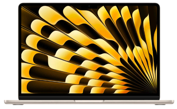 Ноутбук Apple MacBook Air 13 2024, RAM 8 ГБ, Starlight, SSD 256 ГБ, Apple graphics 10-core детальное изображение - 1