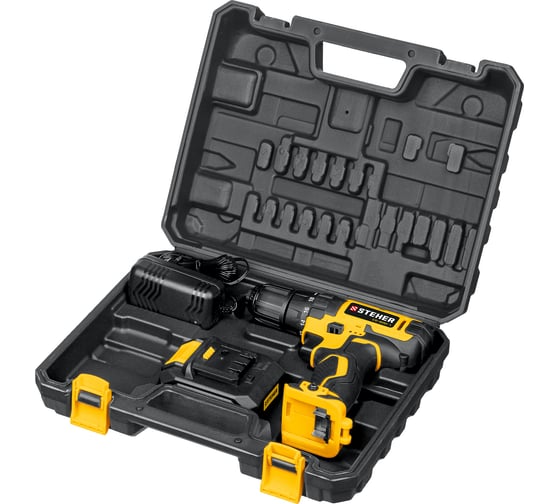 Дрель-шуруповерт STEHER, CD-200-1, 20 В, 40 Нм, 2 А·ч детальное изображение - 10