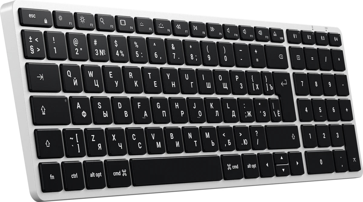Клавиатура Satechi Slim X2, ST-BTSX2S-RU, Серебряный детальное изображение - 5