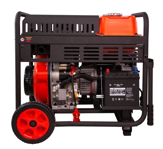 Генератор дизельный с воздушным охлаждением A-iPOWER AD7500ТFEA 20404, открытый, 7 кВт, Черный детальное изображение - 2