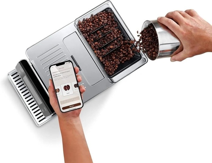 Кофемашина Delonghi PrimaDonna Aromatic ECAM630.75.TM, Черный/серебристый №4